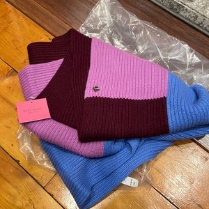 Kate Spade color block infinity scarf NWT